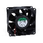 Ventilator 80x80x38mm, 12V DC, volum aer 143m<sup>3</sup>/h, lagar cu bila, SUNON - PMD1208PMB1-A(2).GN