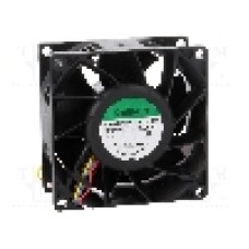 Ventilator 80x80x38mm, 12V DC, volum aer 193.5m<sup>3</sup>/h, lagar cu bila, SUNON - PF80381B1-000U-S99 Ventilator 80x80x38mm, 12V DC, volum aer 193.5m<sup>3</sup>/h, lagar cu bila, SUNON - PF80381B1-000U-S99