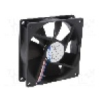 Ventilator 92x92x25mm, 12V DC, volum aer 84m<sup>3</sup>/h, lagar cu bila, EBM-PAPST - 3412 N/2