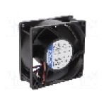 Ventilator 92x92x38mm, 12V DC, volum aer 128.4m<sup>3</sup>/h, lagar cu bila, EBM-PAPST - 3212J/2N-301