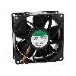 Ventilator 92x92x38mm, 12V DC, volum aer 234.63m<sup>3</sup>/h, lagar cu bila, SUNON - PF92381B1-000U-S99