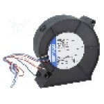 Ventilator 97x94x33mm, 12V DC, volum aer 55m<sup>3</sup>/h, lagar cu bila, EBM-PAPST - RL65-21/12/2