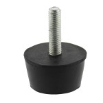 Picior pentru aparate, cauciuc, filet M8 - 650055