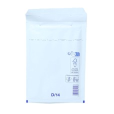 Set 100 plicuri antisoc, D14, 200x275mm, premium, alb, 410003