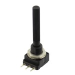 Potentiometru rotativ, 5kΩ, mono, logaritmic, 100mW, PIHER, PC-16 SH10IP06 5KB, T201617
