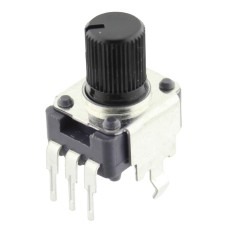 Potentiometru rotativ, 10kΩ, mono, liniar, ALPS, RK09K1130A6S, T201835