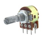 Potentiometru rotativ 200K, liniar, stereo - 161016