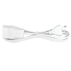 Prelungitor 2m, 2x0.75mm, alb, Commel, 524505 Prelungitor 2m, 2x0.75mm, alb, Commel, 524505