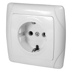 Priza retea, simpla, cu impamantare, intenc, 065538 Priza retea, simpla, cu impamantare, intenc, 065538