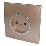 Priza retea, simpla, fara impamantare, intenc, 80x80x30mm, 065540 Priza retea, simpla, fara impamantare, intenc, 80x80x30mm, 065540