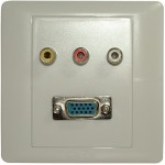 Priza VGA, mama, 3xRCA, mama, intenc, ST - 111906