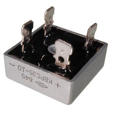 Punte redresoare 25A, patrat, aluminiu - 133031 Punte redresoare 25A, patrat, aluminiu - 133031