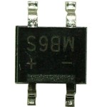 Punte redresoare 0,8A, 600V, SMD, MB6S - 133071