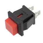Push buton fara retinere, rosu, 0,5A, 250V, 14x14x19mm, 124630