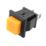 Intrerupator fara retinere, portocaliu, 0,5A, 250V, 14x14x19mm, 124636