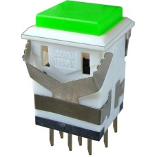 Push buton cu retinere, verde, 3A, 250V, 34x19x19mm, 124670 Push buton cu retinere, verde, 3A, 250V, 34x19x19mm, 124670