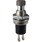 Push buton fara retinere, negru, 27x9mm, 124700