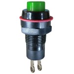 Push buton, cu retinere, verde, 124714