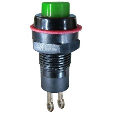 Push buton, cu retinere, verde, 124714