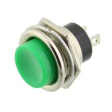 Push buton fara retinere, verde, 3A, 125V, 24x19mm, 124733