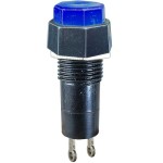 Intrerupator cu retinere, albastru, 3A, 250V, 40x16mm, 124757