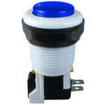 Push buton fara retinere, albastru, 1,5A, 250V, 34x55mm, 124763