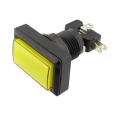 Push buton fara retinere, galben, 15A, 250V, 43x50x33mm, 124767