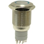 Intrerupator metalic, antivandalism, fara retinere, cu bec, 124769