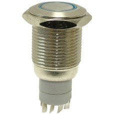 Intrerupator metalic, antivandalism, fara retinere, cu bec, 124769