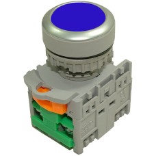 Push buton fara retinere, 2 contacte, albastru, 125044 Push buton fara retinere, 2 contacte, albastru, 125044