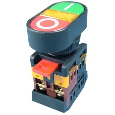 Push buton dublu, fara retinere, ON-OFF, 10A, 600V, 125082 Push buton dublu, fara retinere, ON-OFF, 10A, 600V, 125082