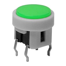 Intrerupator fara retinere, ON-OFF, 10x12mm, verde, 168388 Intrerupator fara retinere, ON-OFF, 10x12mm, verde, 168388