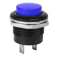 Intrerupator fara retinere, 3A, 250V, 25x21mm, albastru, 168429