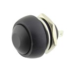 Intrerupator fara retinere, 21x17 mm, negru, 168670