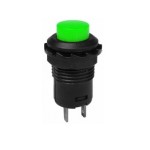 Push buton cu retinere, verde, 1,5A, 250V, 30x16mm, 168707