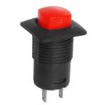 Intrerupator cu retinere, 1.5A, 250V, 16x16x25mm, rosu, 168713