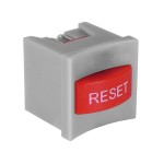 Comutator reset, cu retinere, 19x15x15mm, rosu, 168776