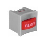 Buton reset, fara retinere, 19x15x15mm, rosu, 168777