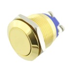Intrerupator metalic, antivandalism, fara retinere, gold, 19mm, IP65, 503221 Intrerupator metalic, antivandalism, fara retinere, gold, 19mm, IP65, 503221