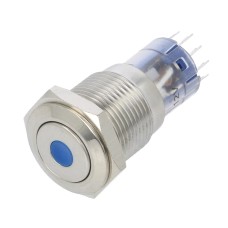 Intrerupator anti-vandalism, ON-(ON), Ø16.2mm, BULGIN, MP0045/1E1BL012S, T154558 Intrerupator anti-vandalism, ON-(ON), Ø16.2mm, BULGIN, MP0045/1E1BL012S, T154558