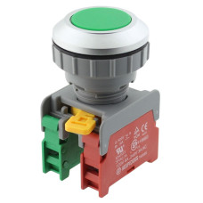 Intrerupator actionat prin apasare, 1 pozitii, 30mm, seria XB30, AUSPICIOUS, XB30-1O/C G, T234147