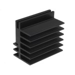 Radiator aluminiu, 50x30x45mm, Fischer Elektronik - 006339