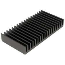 Radiator aluminiu, cu aripioare, 50x100x15mm, Fischer Elektronik - 006377