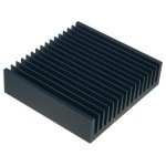 Radiator aluminiu, cu aripioare, 150x160x40mm, Fischer Elektronik - 006381