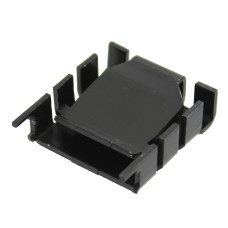 Radiator presat, aluminiu, 29.4x25mm, negru, FISCHER ELEKTRONIK, T136773