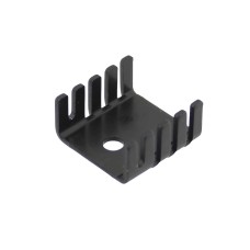 Radiator presat, aluminiu, 19x19mm, negru, STONECOLD, HS-001, T136801