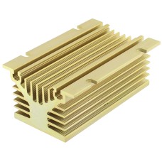 Radiator extrudat, aluminiu, 120mm x 80mm, auriu, ANLY ELECTRONICS, HS-060-120, T136809