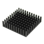 Radiator extrudat, aluminiu, 40x40mm, neagra, FISCHER ELEKTRONIK, T136882