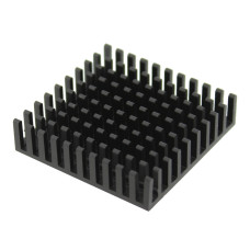 Radiator extrudat, aluminiu, 40x40mm, neagra, FISCHER ELEKTRONIK, T136882