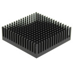 Radiator extrudat, aluminiu, 53.3x53.3mm, negru, FISCHER ELEKTRONIK, ICKPGA21X21, T136890